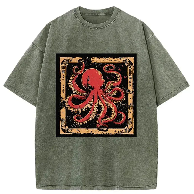japanese vintage octopus tee for streetwear