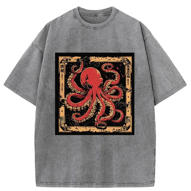 japanese vintage octopus tee for streetwear