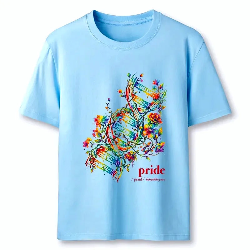 Japanese Floral Rainbow Pride T-Shirt