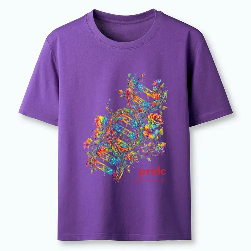Japanese Floral Rainbow Pride T-Shirt