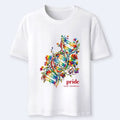 Kyoto-Lion Floral Rainbow DNA Full Of Pride Spirit Classic T-Shirt