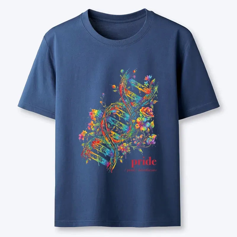 Japanese Floral Rainbow Pride T-Shirt