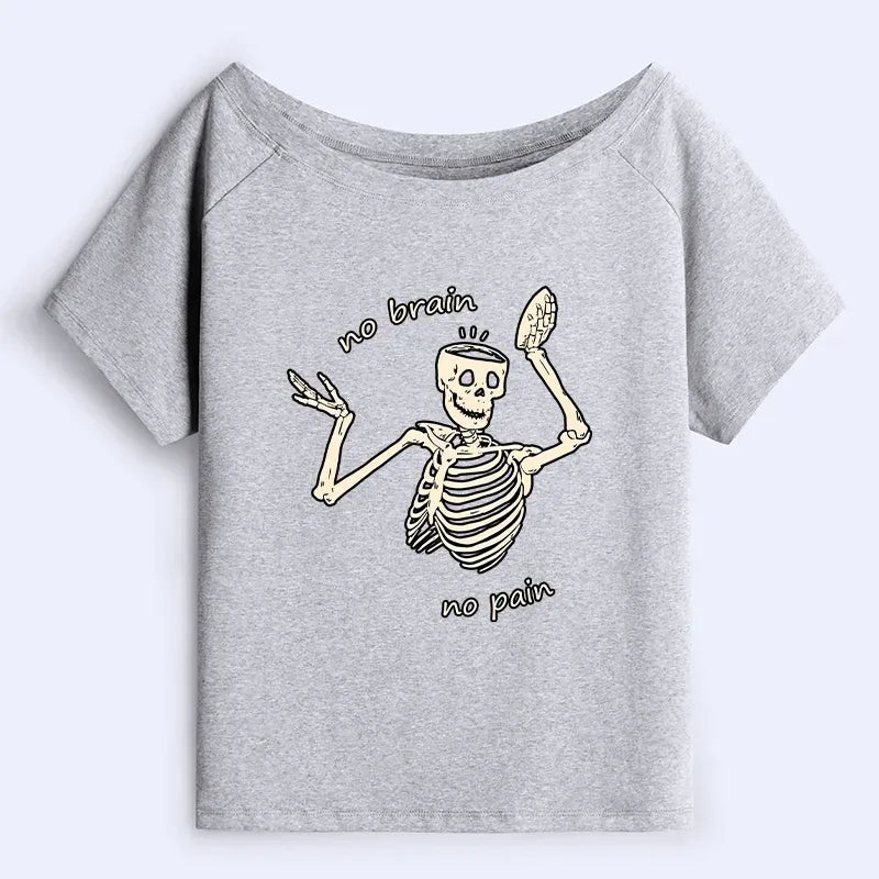 Comfortable Japanese off shoulder tee