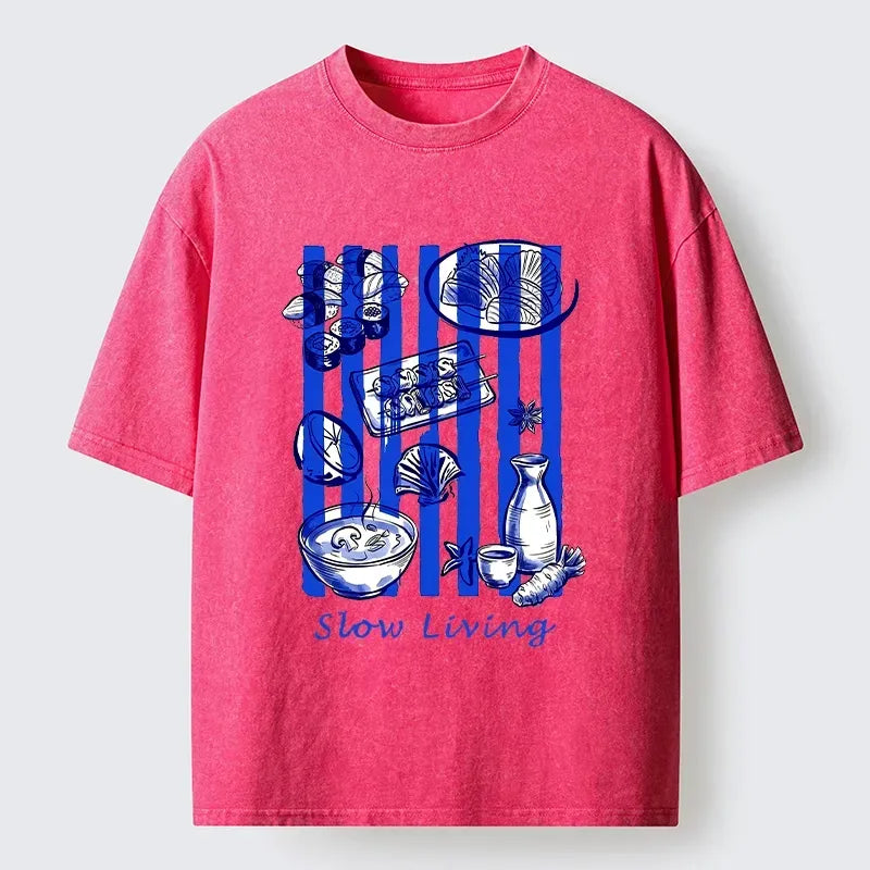 Kyoto-Lion Slow Living Moments Washed T-Shirt