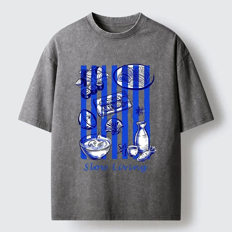 Kyoto lion slow living casual tee