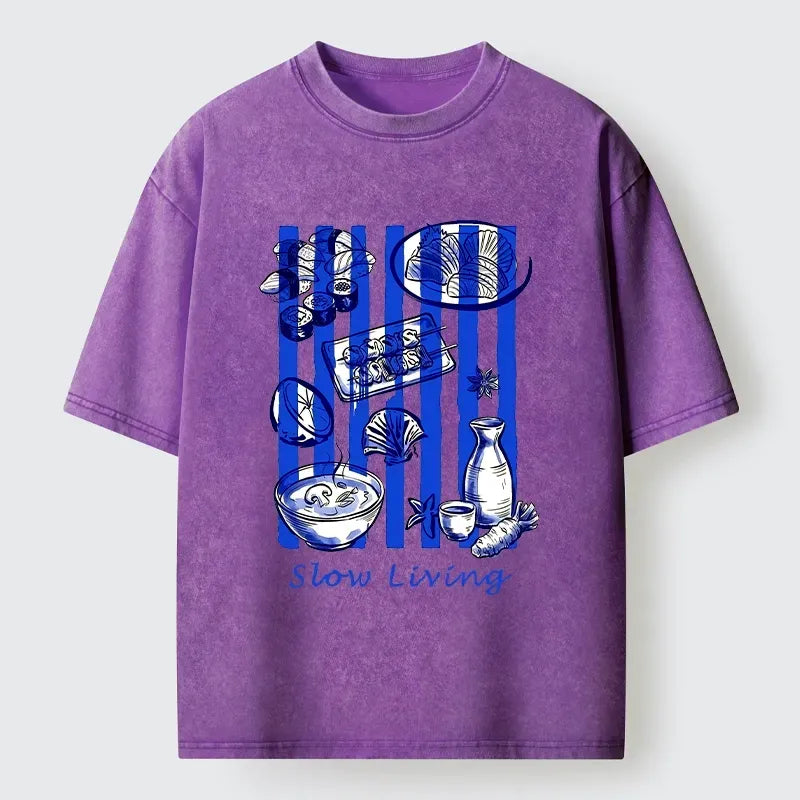 Kyoto-Lion Slow Living Moments Washed T-Shirt