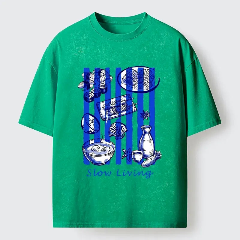 Kyoto lion slow living casual tee