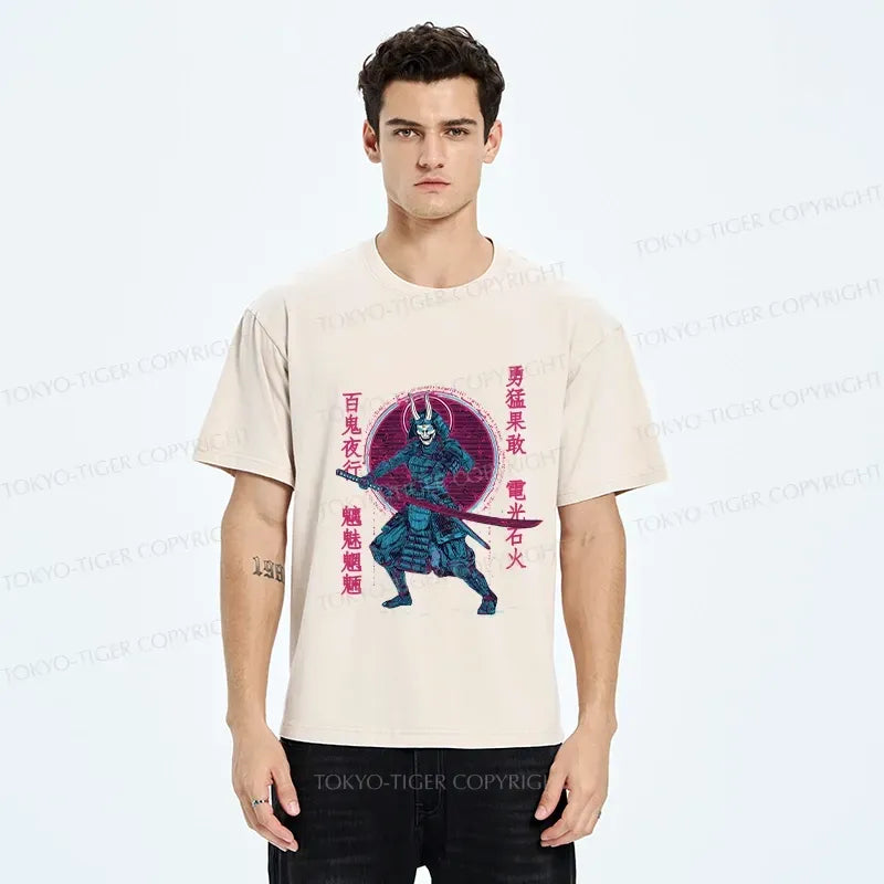 Trendy Kyoto Lion Japanese Samurai T-Shirt