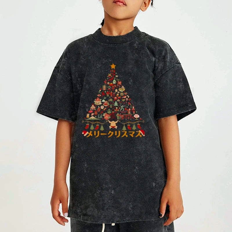 Kyoto Lion washed t-shirt for kids