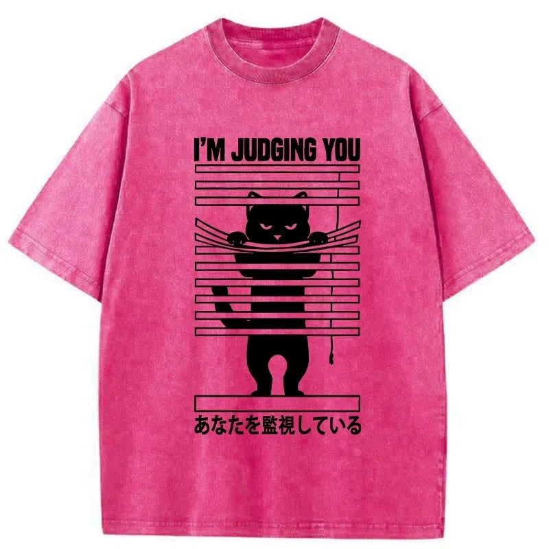Kyoto-Lion I'm Judging You Washed T-Shirt