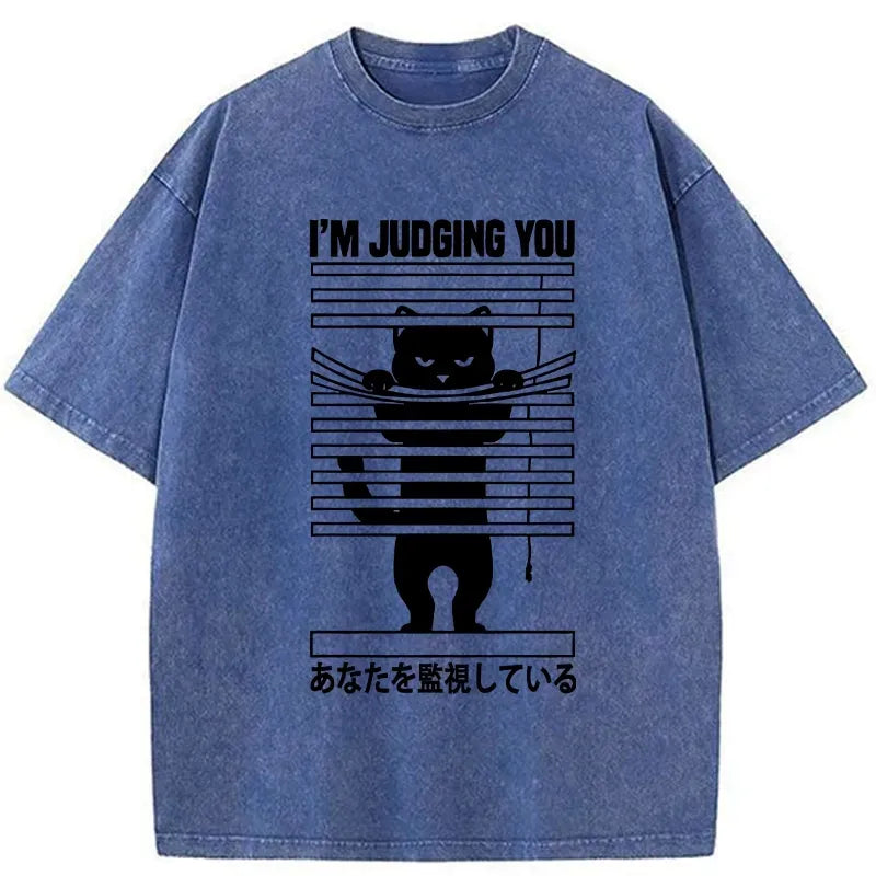 Kyoto-Lion I'm Judging You Washed T-Shirt