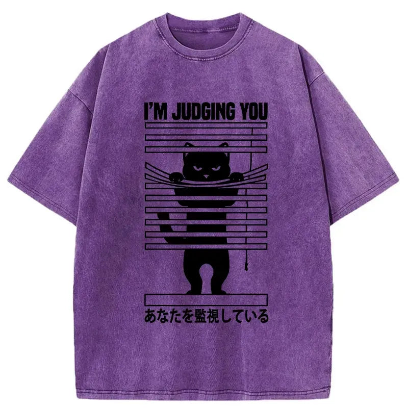 Kyoto-Lion I'm Judging You Washed T-Shirt