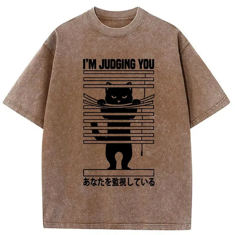Kyoto-Lion I'm Judging You Washed T-Shirt