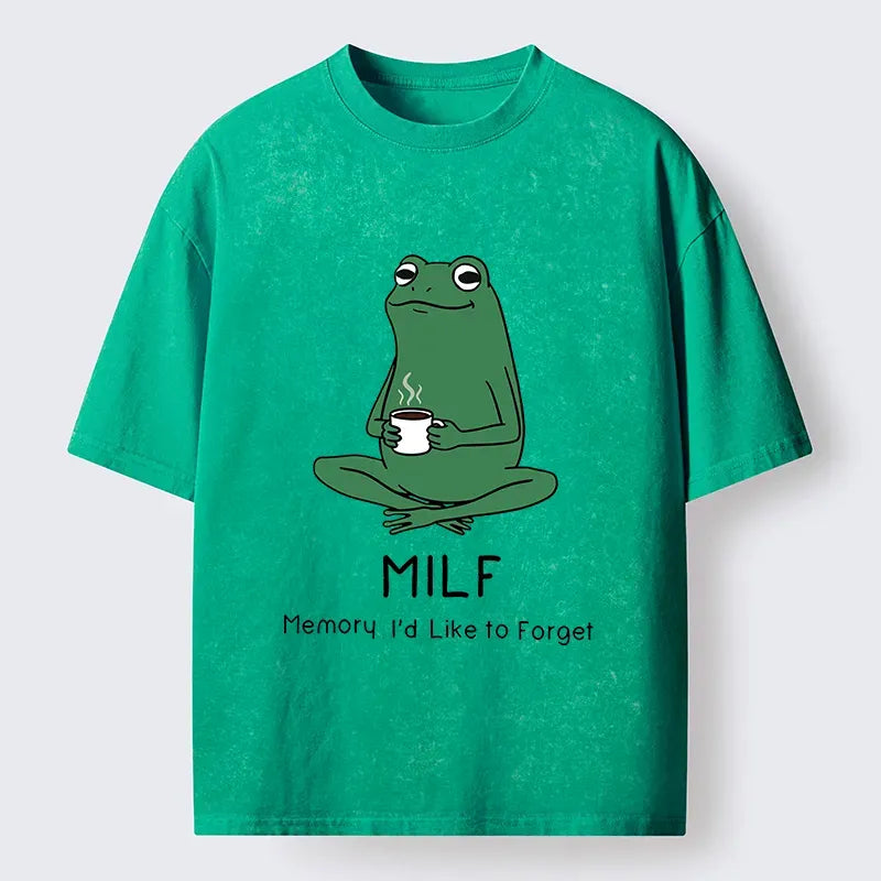 Funny Japanese Washed T-Shirt for Daily Wear