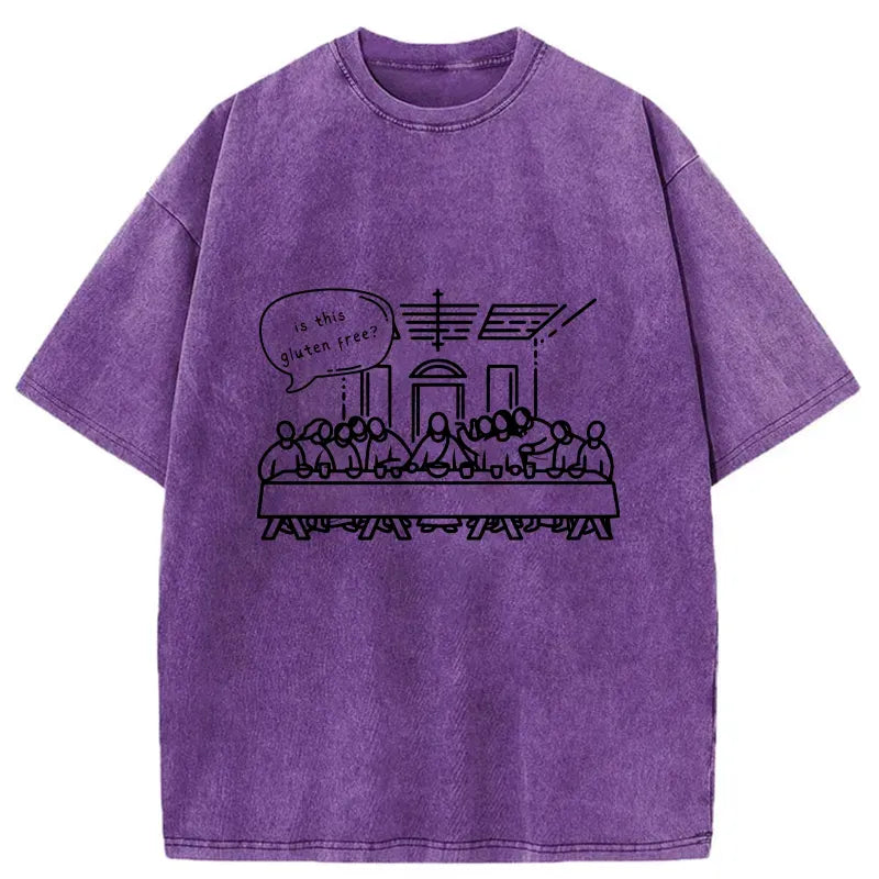Kyoto-Lion Gluten-free Dinner Washed T-Shirt