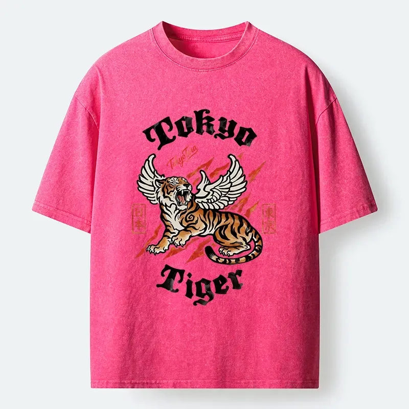 Ukiyo-e style winged lion t-shirt free shipping