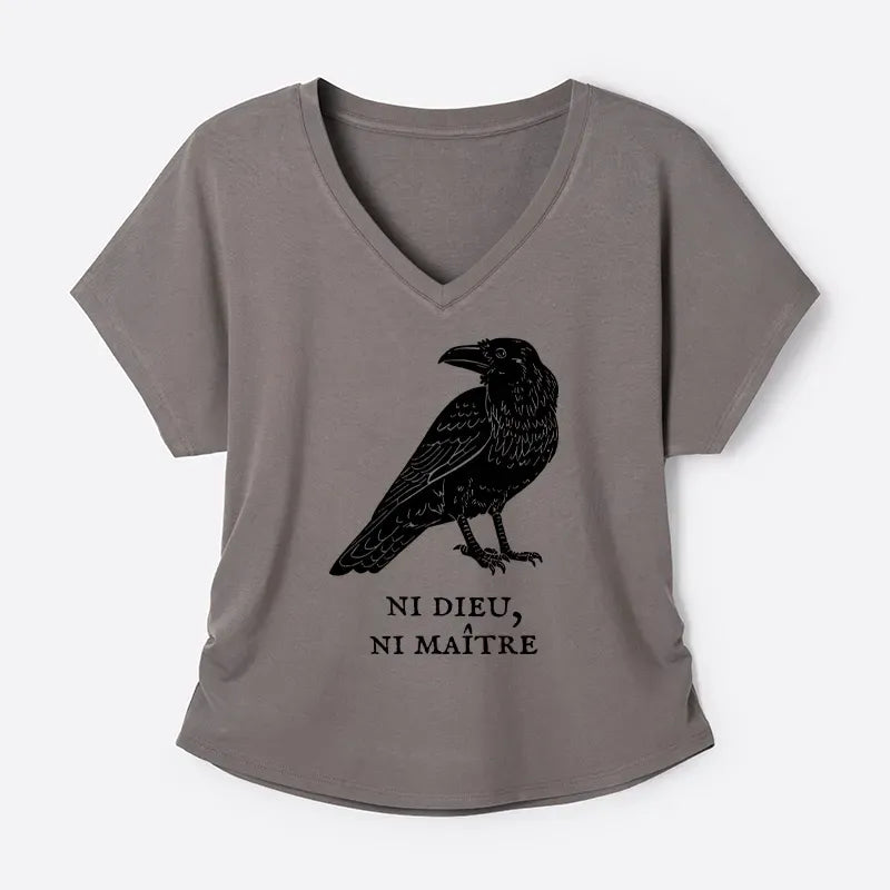 Kyoto-Lion Crow Have A Strong Sense Of Self Modal Dolman Sleeve T-Shirt