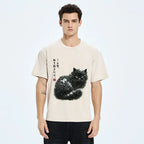 Vintage Unisex Cat Tee for Streetwear