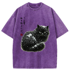 Kyoto-Lion Black Cat T-Shirt Best Seller