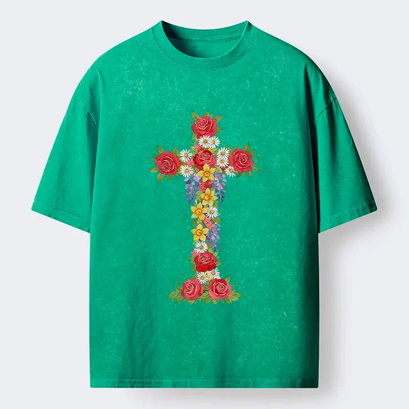Kyoto Lion Flower Print Tee