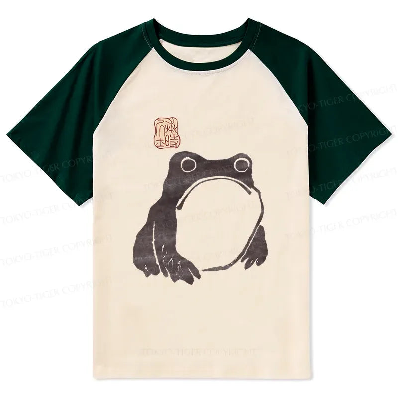 Vintage Ukiyo-e Frog Tee for Summer