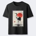 Japanese Red-crowned Crane T-Shirt Free Shipping