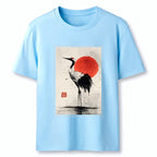 Kyoto-Lion Retro Japanese Red-crowned Crane Classic T-Shirt