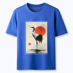 Japanese Red-crowned Crane T-Shirt Free Shipping