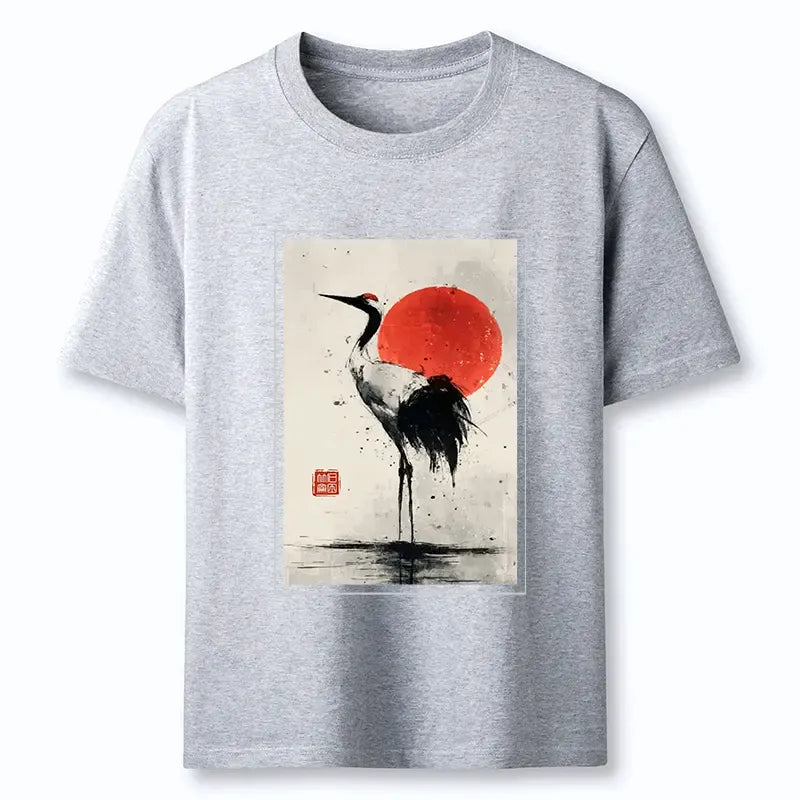 Retro Japanese Crane Classic Tee on Sale