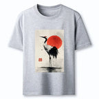 Retro Japanese Crane Classic Tee on Sale