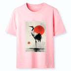 Kyoto-Lion Retro Japanese Red-crowned Crane Classic T-Shirt