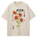 Kyoto-Lion Japanese Lily Washed T-Shirt