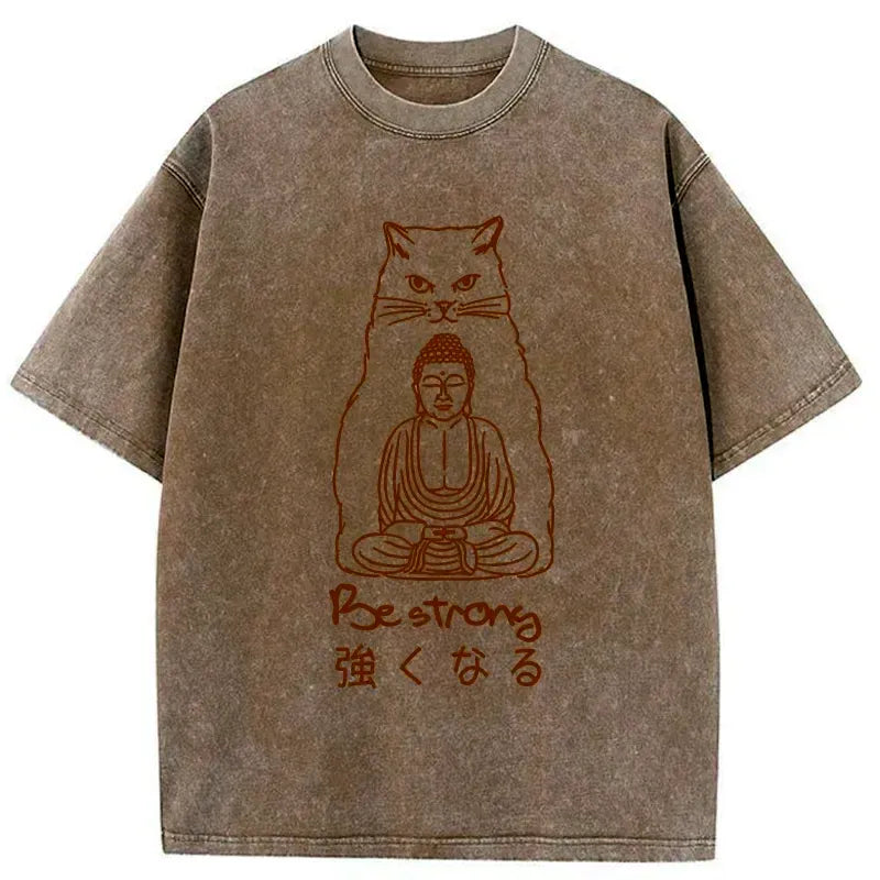 funny washed t-shirt for daily wear