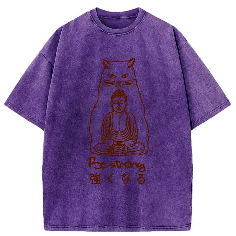 Kyoto-Lion Best Backer Funny Washed T-Shirt