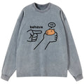 Kyoto-Lion Dishonest Capybara Washed Long Sleeve T-Shirt