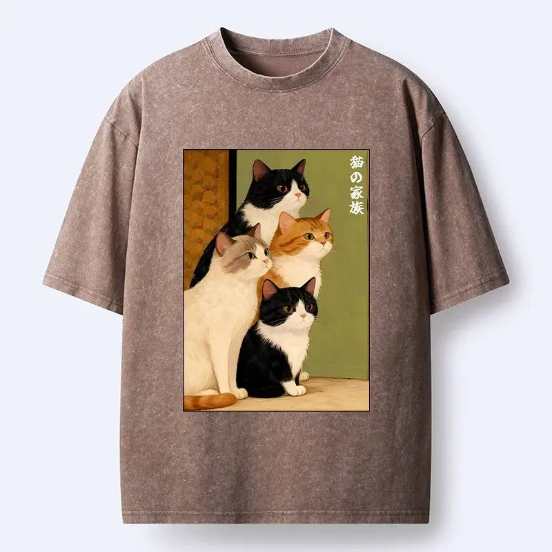 Unisex Cat Family T-Shirt Gift Idea