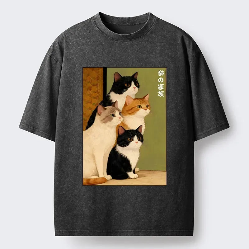Unisex Cat Family T-Shirt Gift Idea