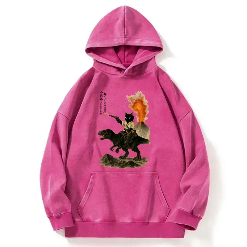 Cat Dinosaur Hoodie for Trendy Style
