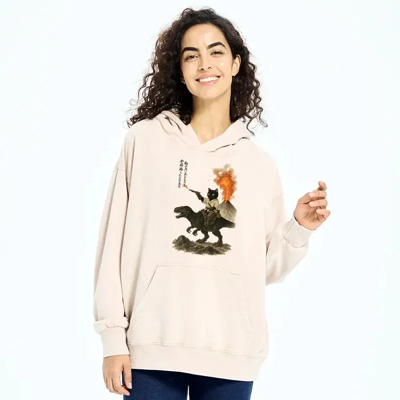 Cat Dinosaur Hoodie for Trendy Style