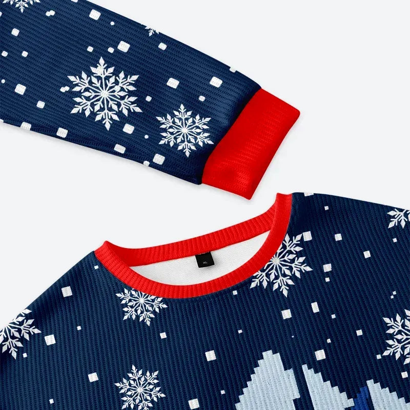 Japanese Christmas ugly sweatshirt for men