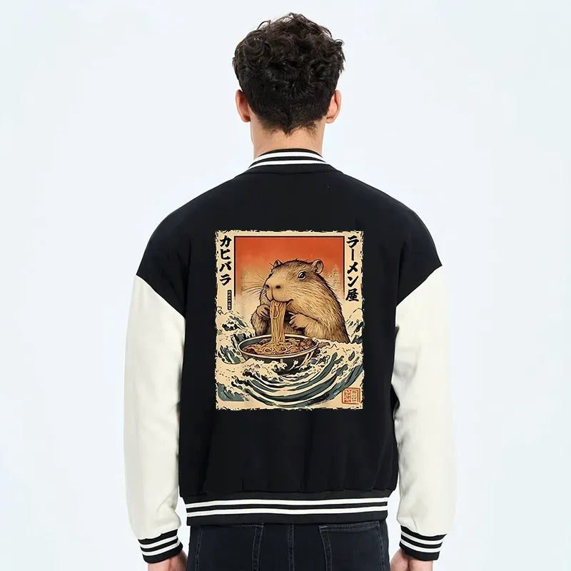 japanese embroidery varsity jacket streetwear
