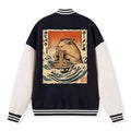 kyoto lion hamster ramen varsity jacket