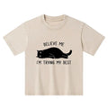 Kyoto-Lion When Life Is Hard Nap First Kids Washed T-Shirt
