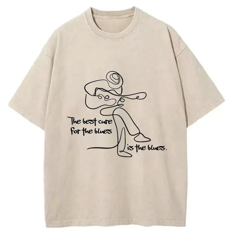 Washed Unisex T-Shirt for Summer Vacation