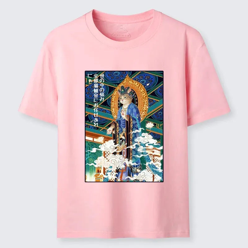 Japanese Cat Buddha Classic T-Shirt