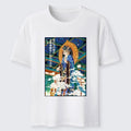 Peaceful Cat Buddha Asian Graphic Tee