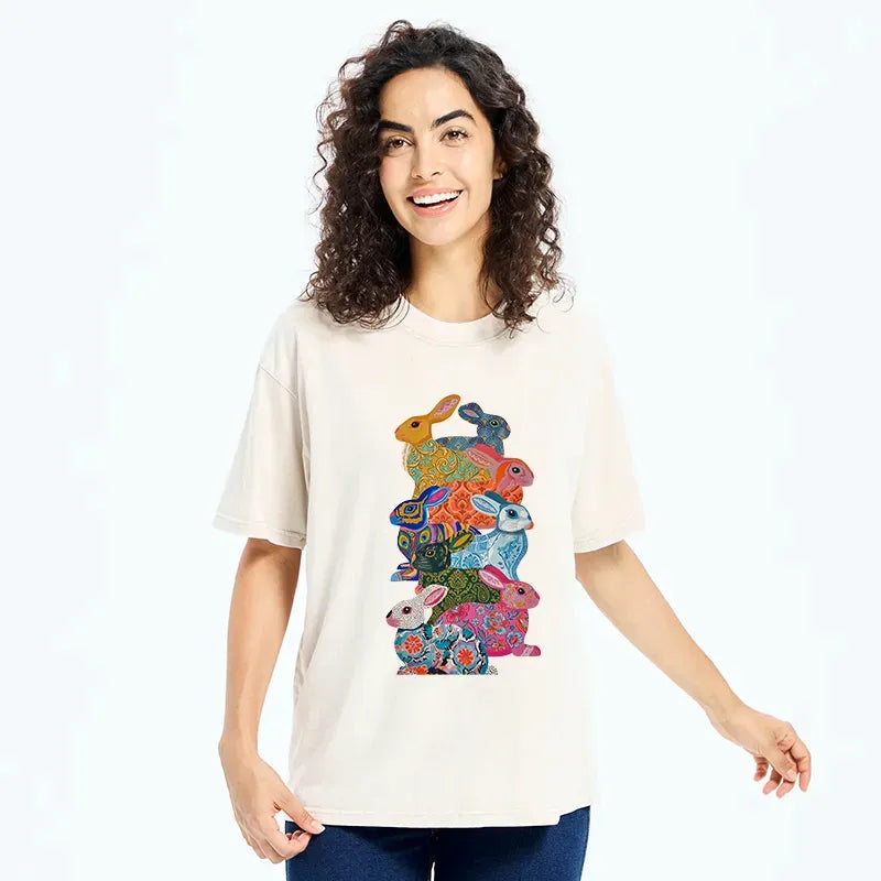 Vintage Kyoto-Lion Unisex Cotton Tee