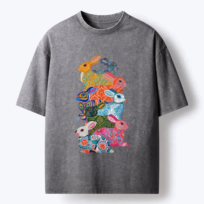 Soft Washed Japanese T-Shirt for Summer