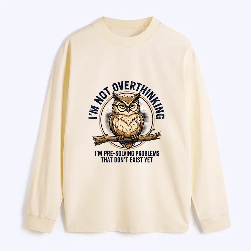 Kyoto-Lion Overthink Master Owl Classic Long Sleeve T-Shirt