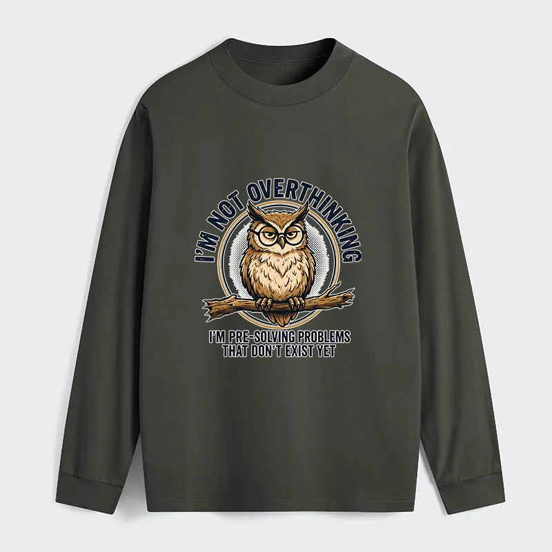 Kyoto-Lion Overthink Master Owl Classic Long Sleeve T-Shirt